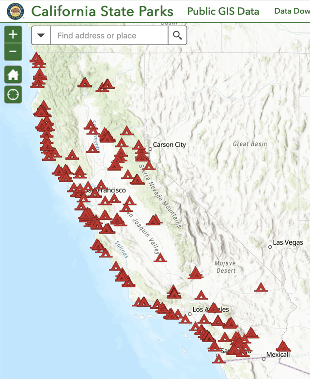 State Park Campground Map